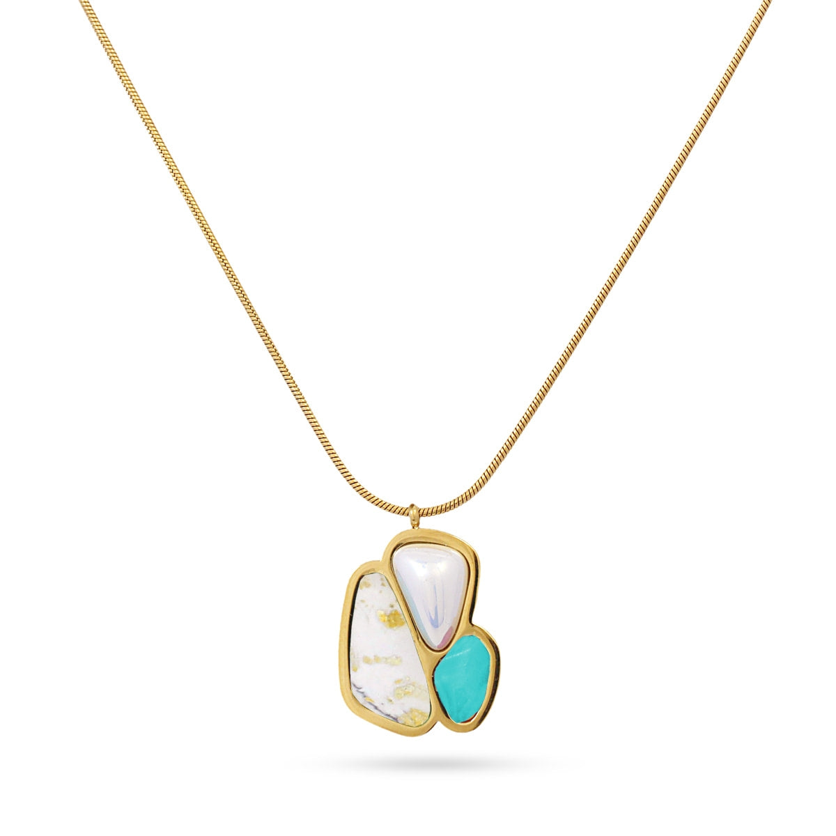 Collar Aqua Maldives Blanco Anartxy