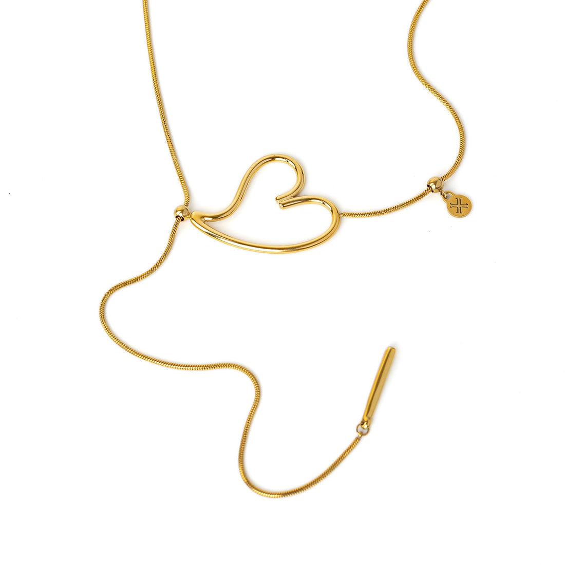 Collar corbatero Essentials corazón Dorado Anartxy