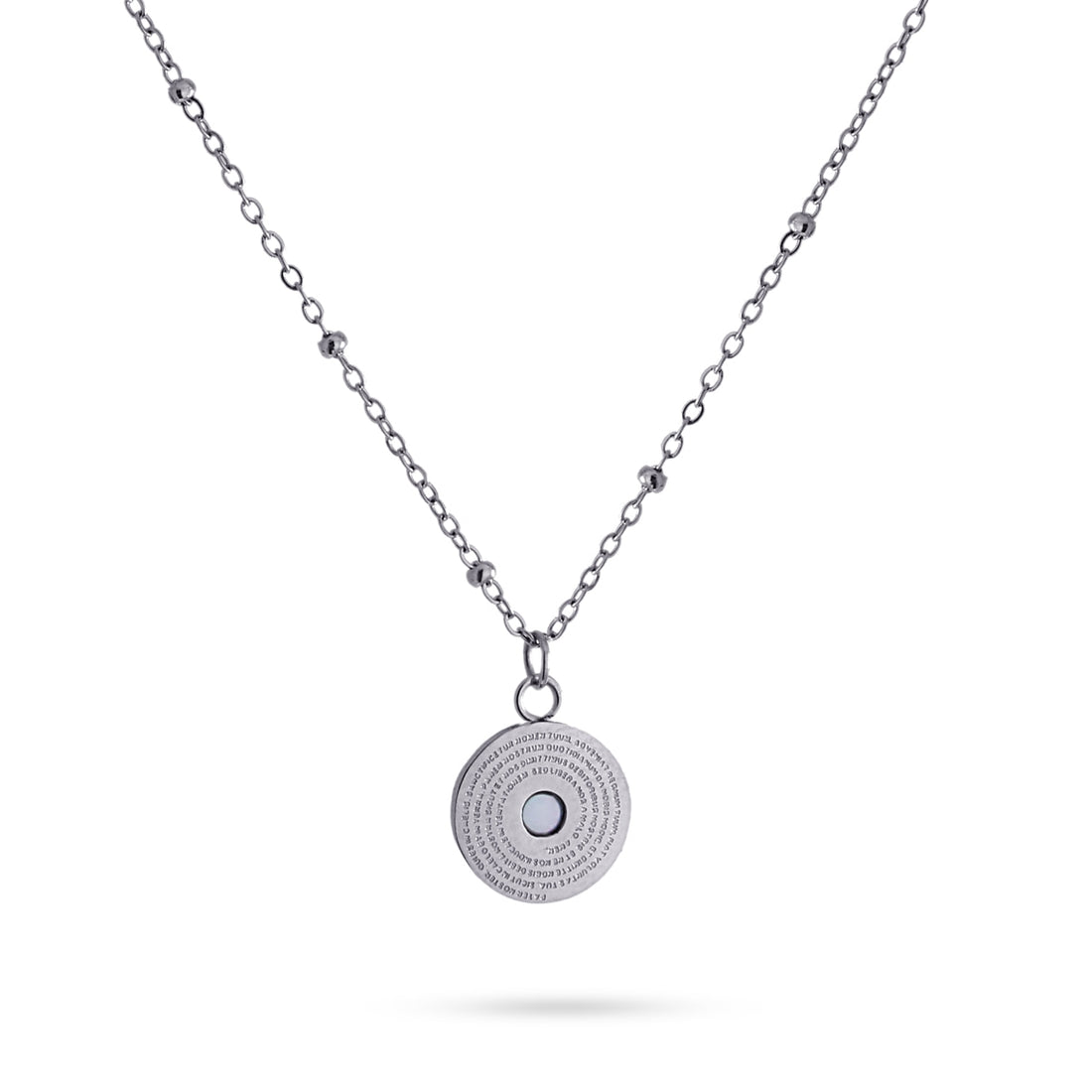 Collar Corinto Plateado Anartxy