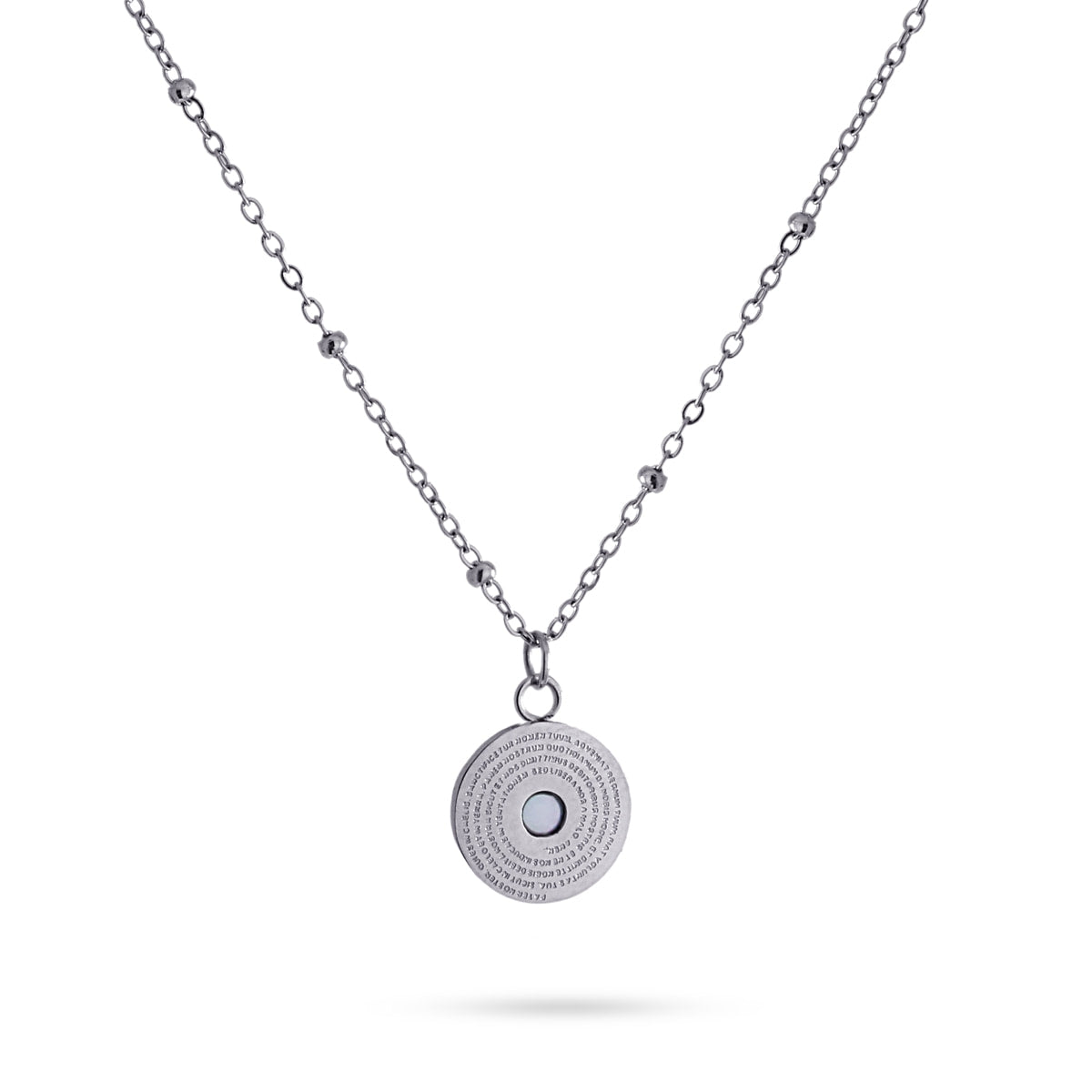 Collar Corinto Plateado Anartxy