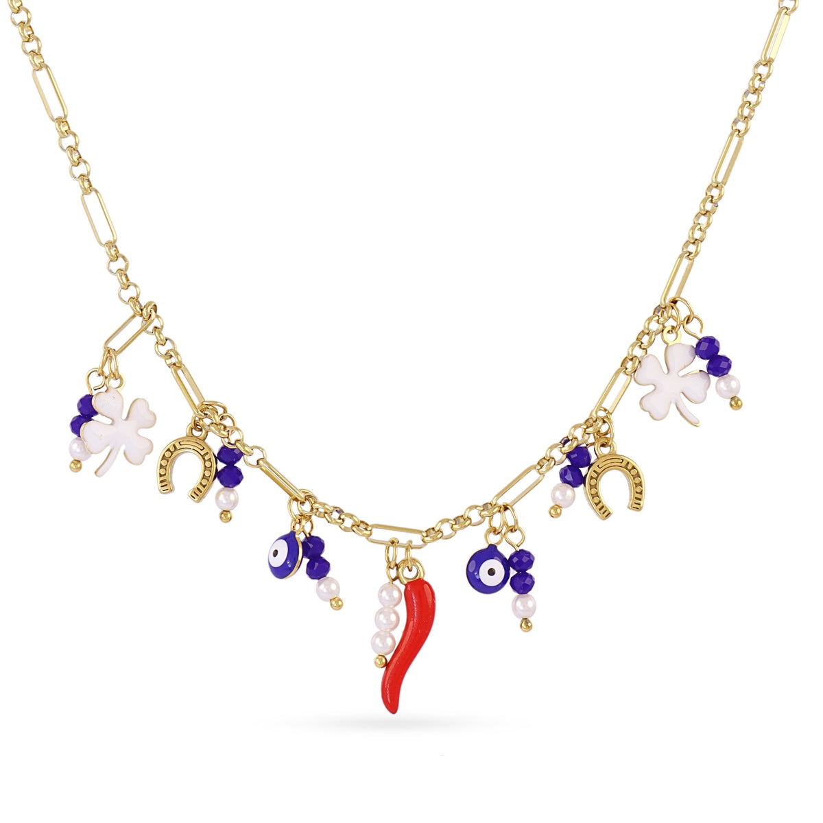 Collar Cornicello Fate Rojo Anartxy