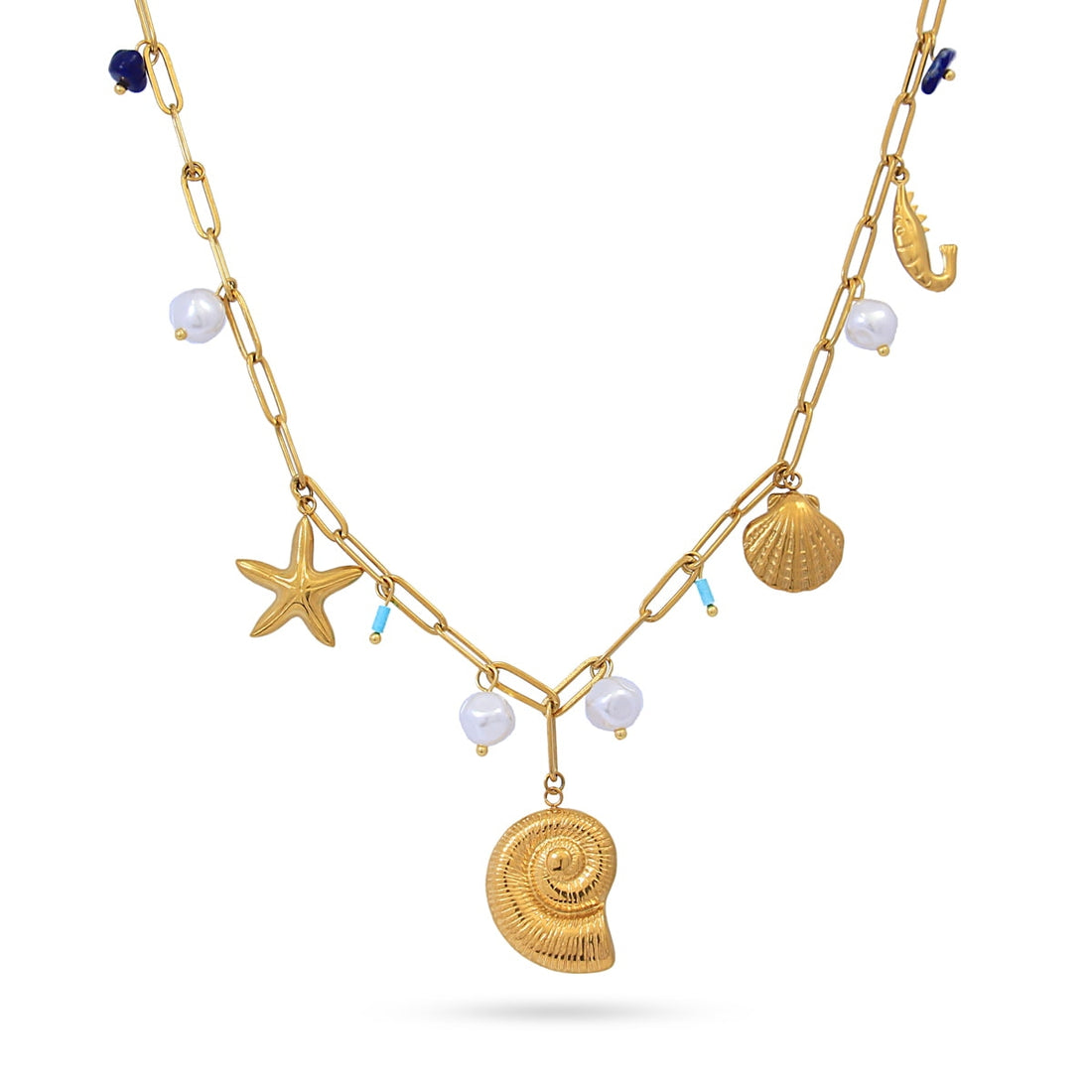 Collar Tide Aqua Dorado Anartxy