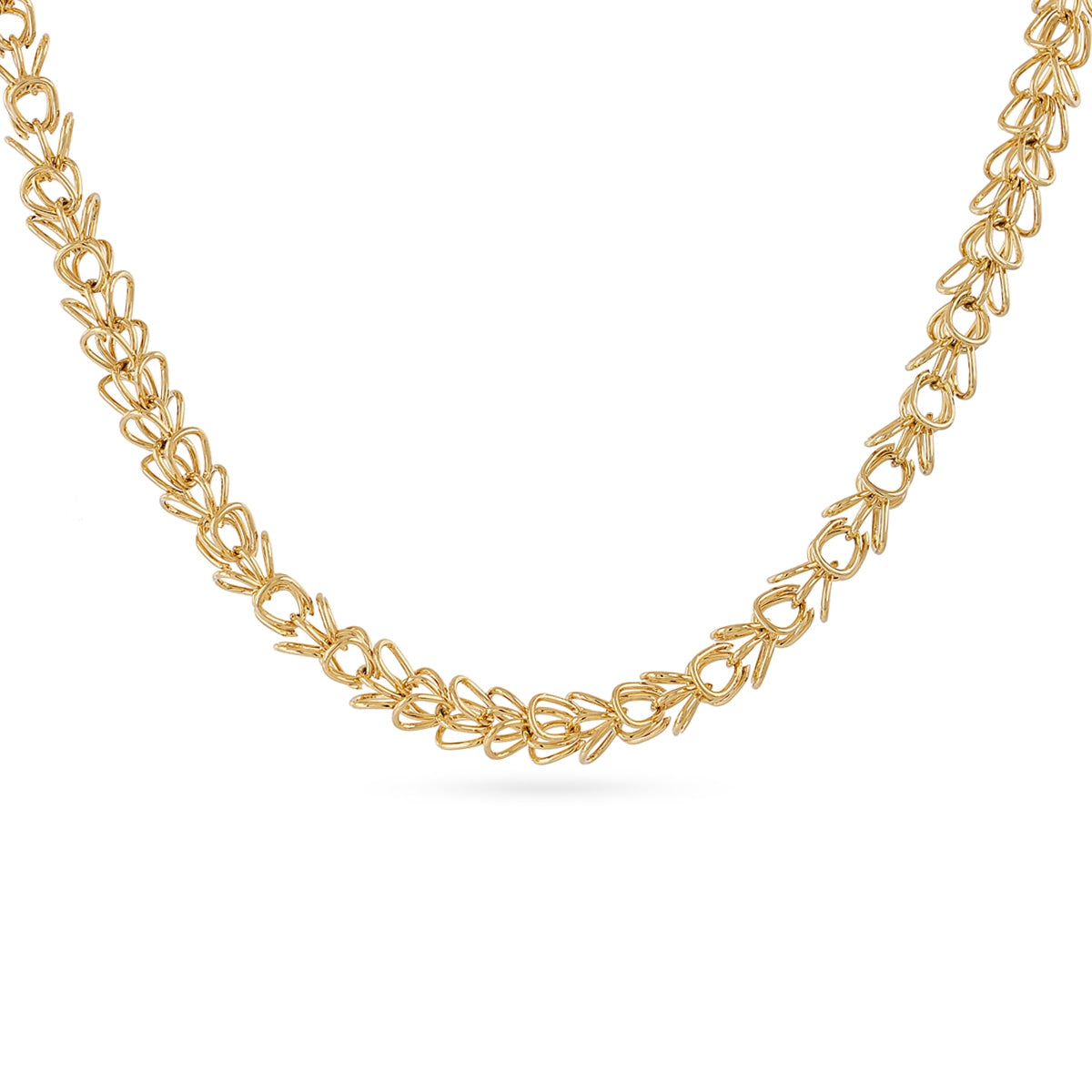 Collar de eslabones conectados Dorado Anartxy