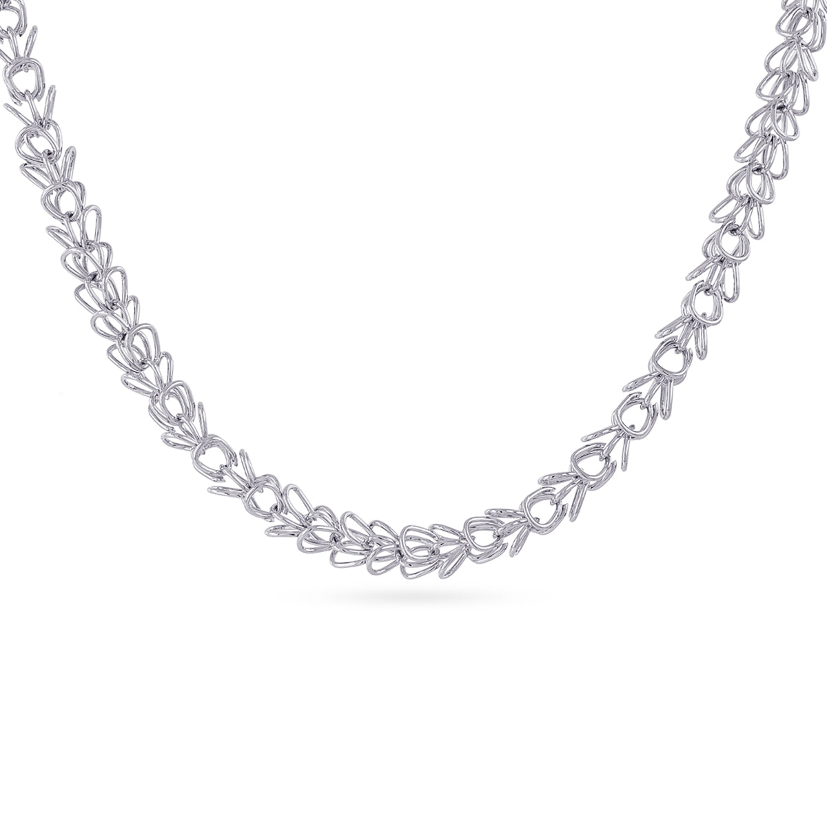 Collar de eslabones conectados Plateado Anartxy