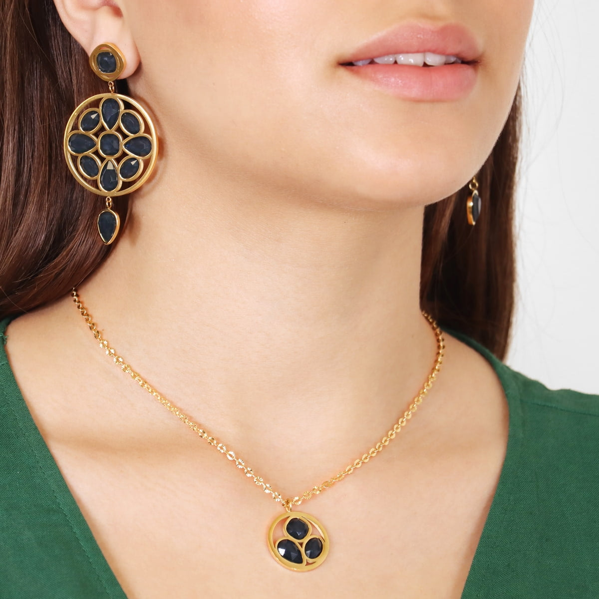 Collar Drops Drizzle Negro Anartxy