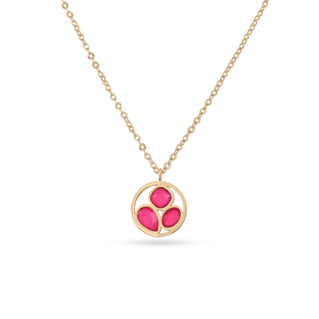 Collar Drops Drizzle Rosa Anartxy