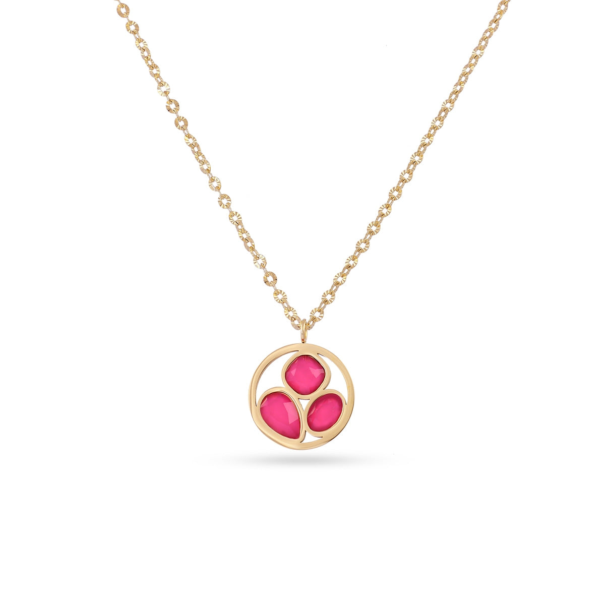 Collar Drops Drizzle Rosa Anartxy