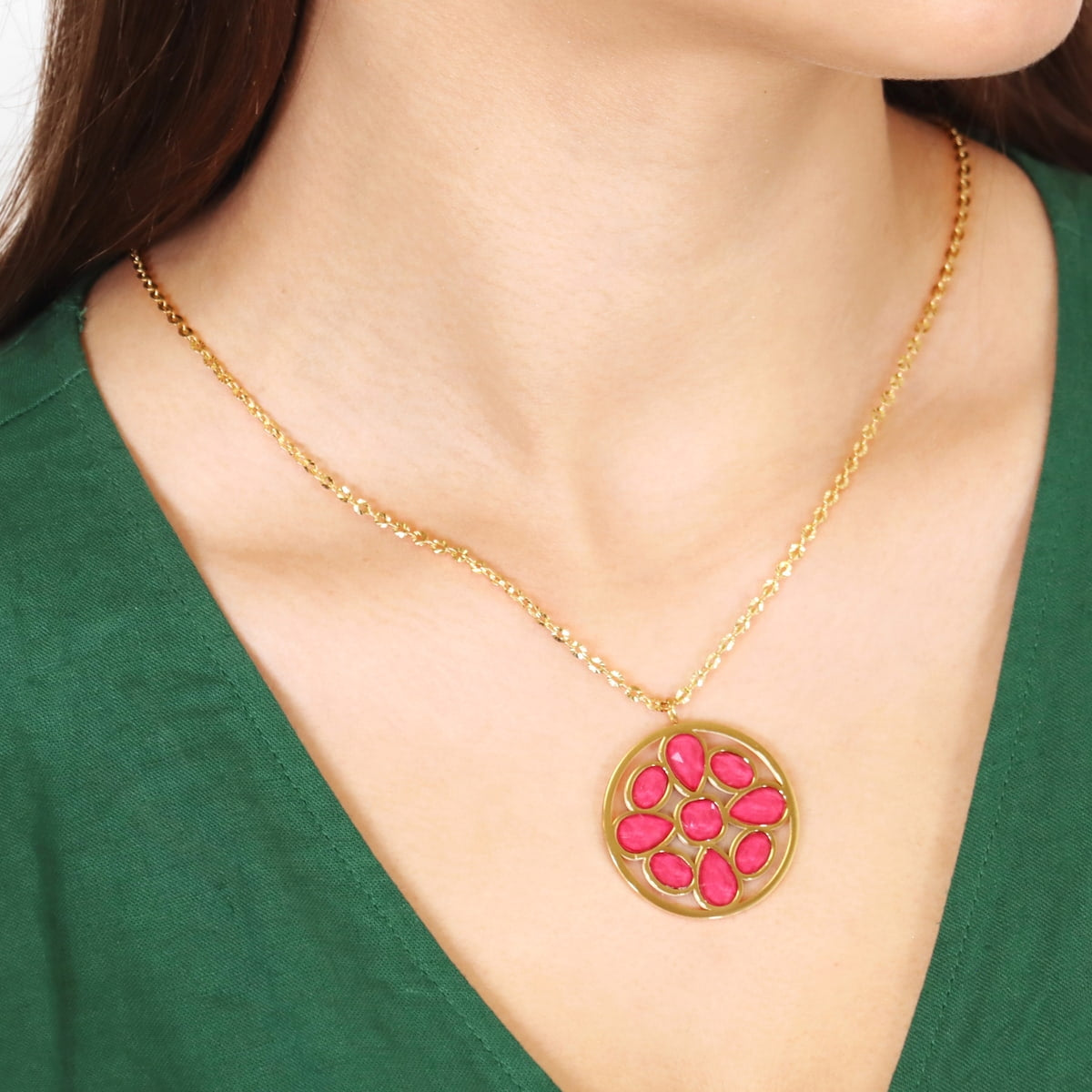 Collar Drops Lush Rosa Anartxy