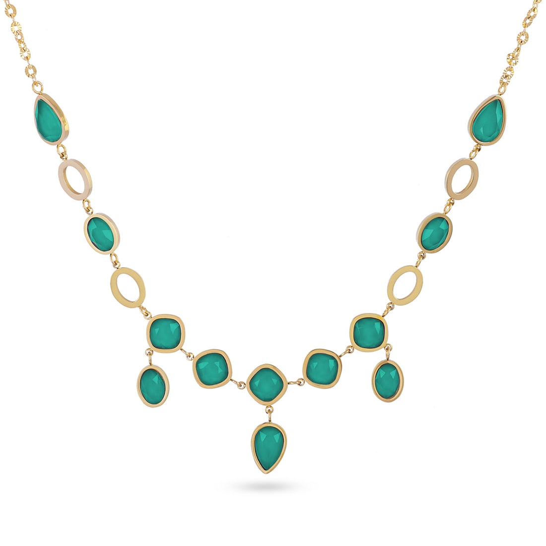 Collar Drops Orchid Verde Anartxy