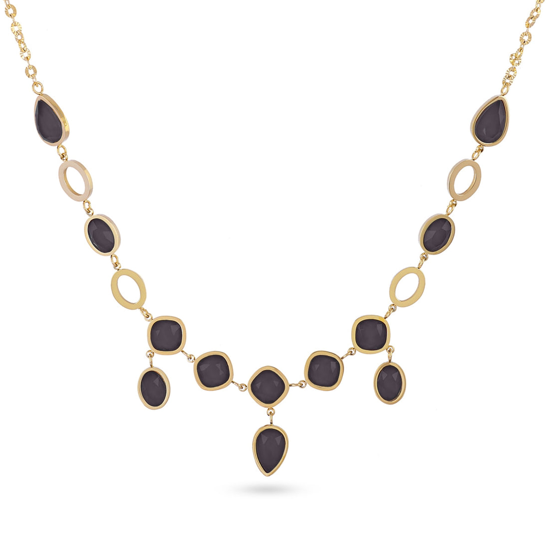 Collar Drops Orchid Negro Anartxy