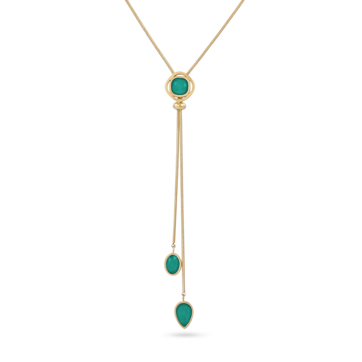 Collar Drops Petal Verde Anartxy