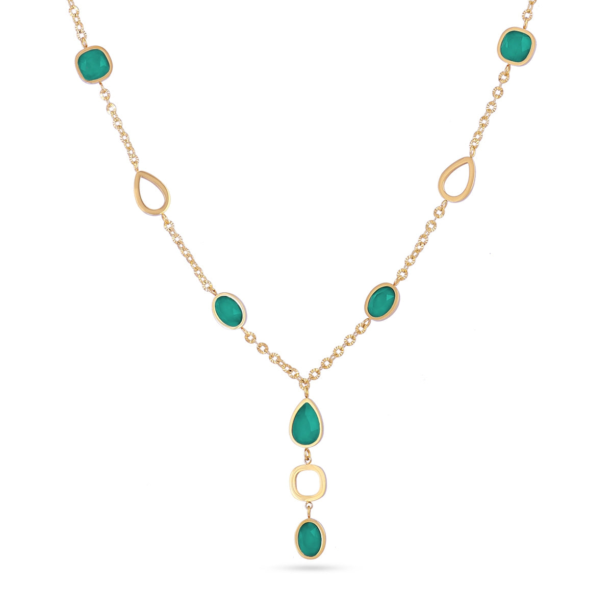 Collar Drops Zinnia Verde Anartxy