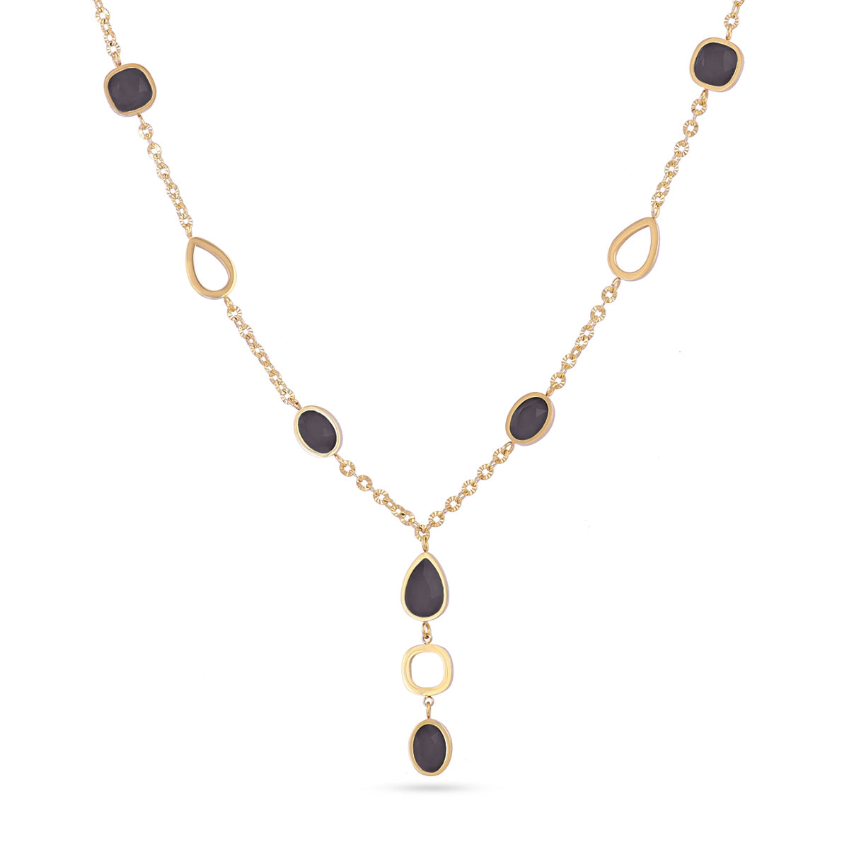 Collar Drops Zinnia Negro Anartxy