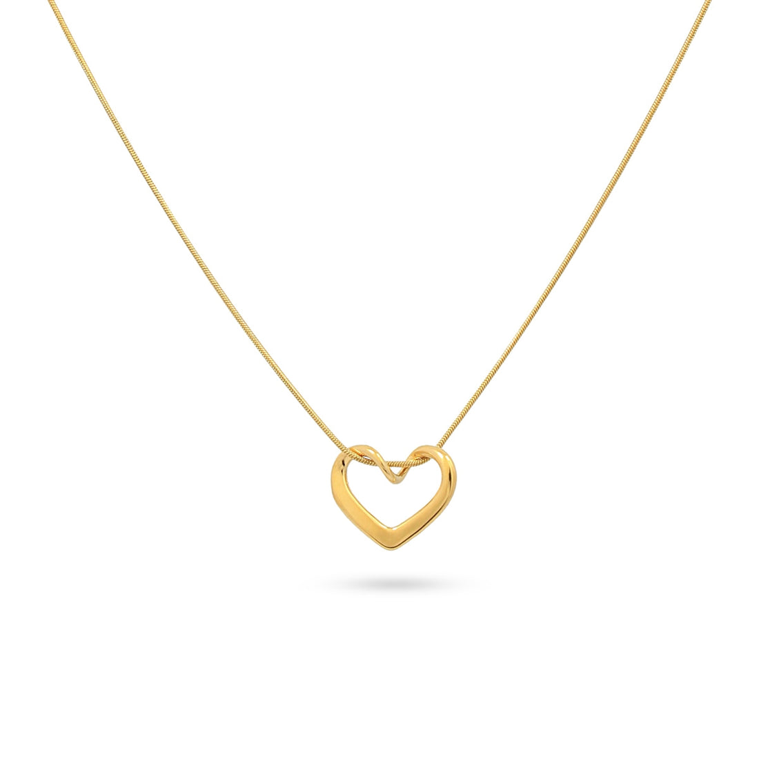 Collar Waves Heart Dorado Anartxy