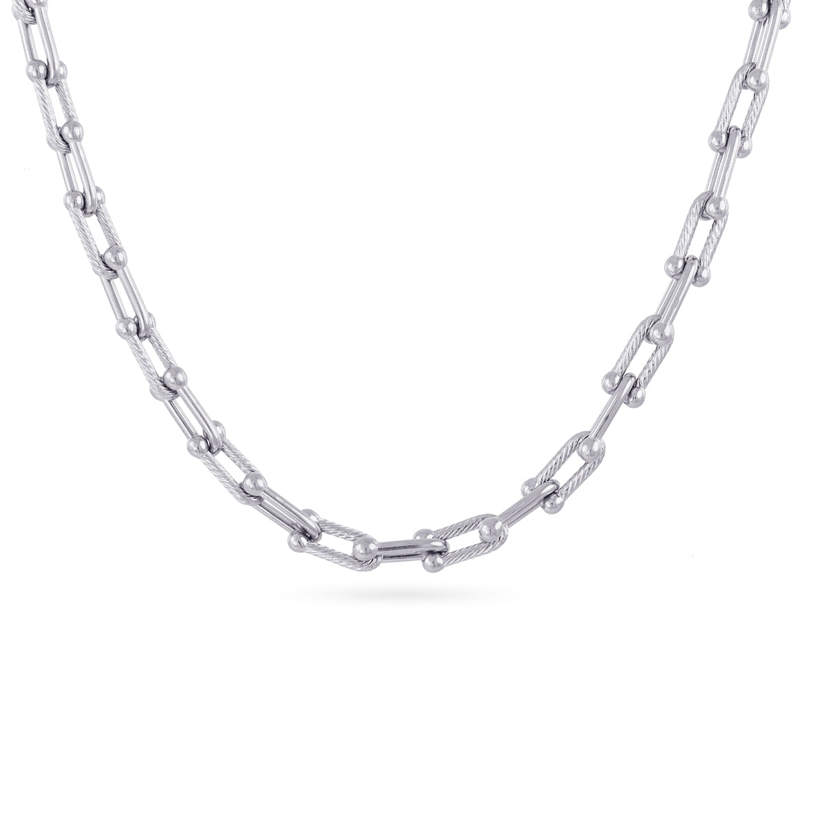 Collar Essentials Brace Plateado Anartxy