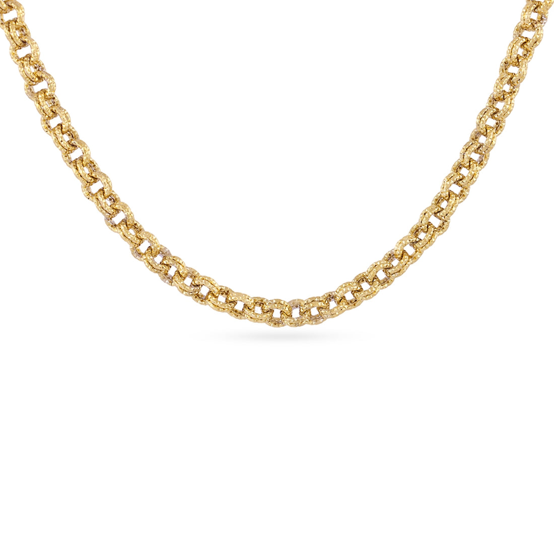 Collar Essentials cadena texturizada Dorado Anartxy