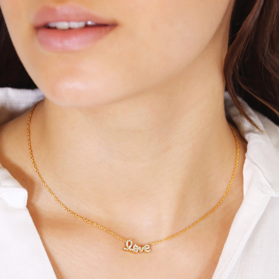 Collar Essentials Love Dorado Anartxy
