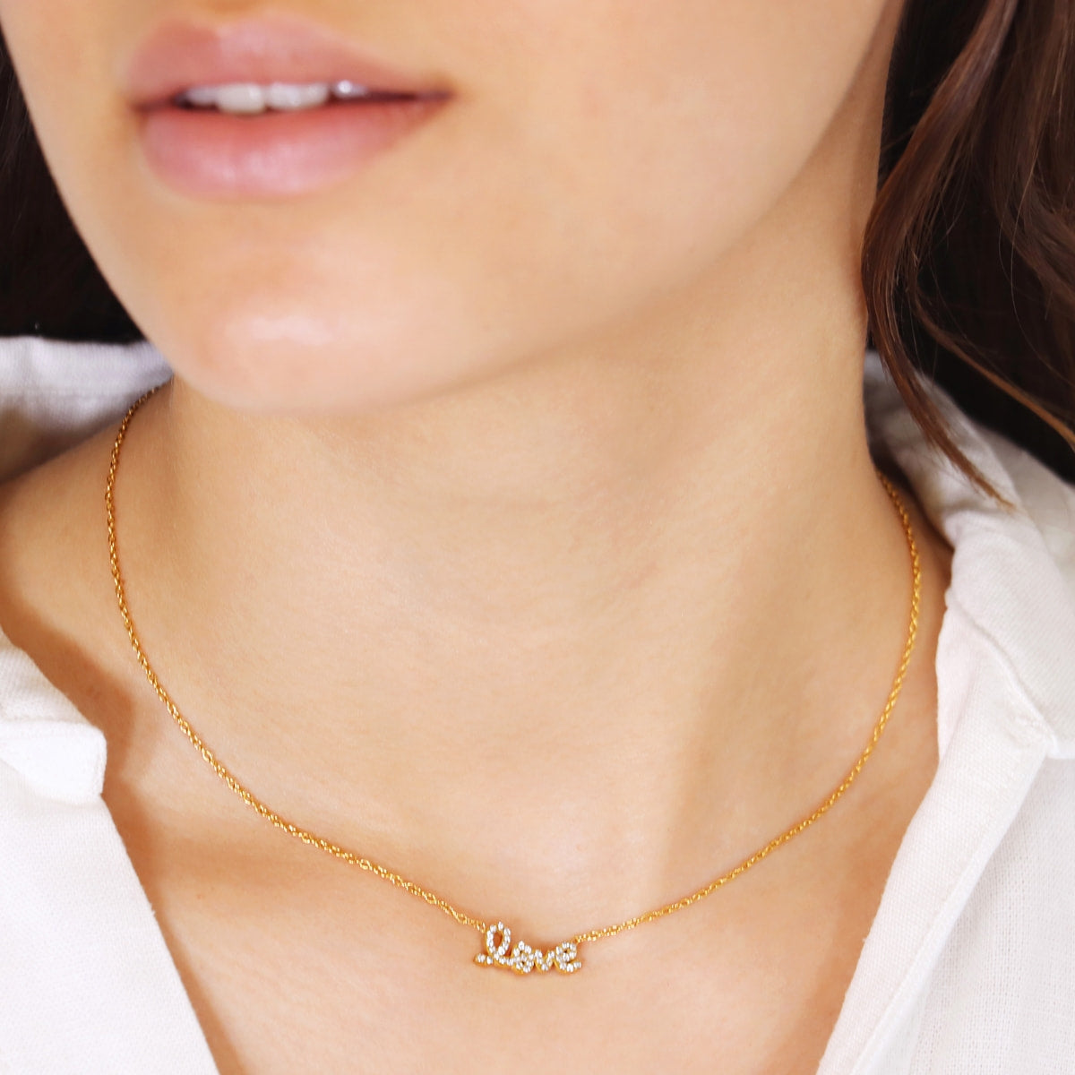 Collar Essentials Love Dorado Anartxy
