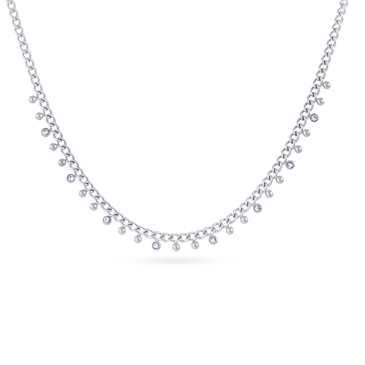 Collar Essentials Mainy Plateado Anartxy