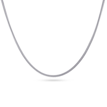 Collar Essentials Mesh Plateado Anartxy