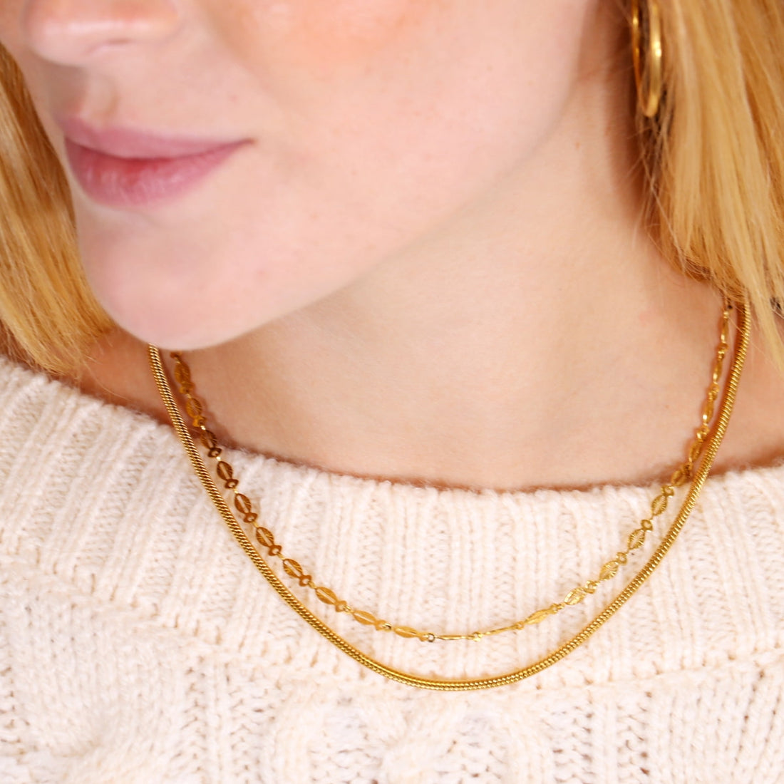 Collar Essentials Mesh Dorado Anartxy