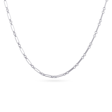 Collar Essentials Plain Plateado Anartxy