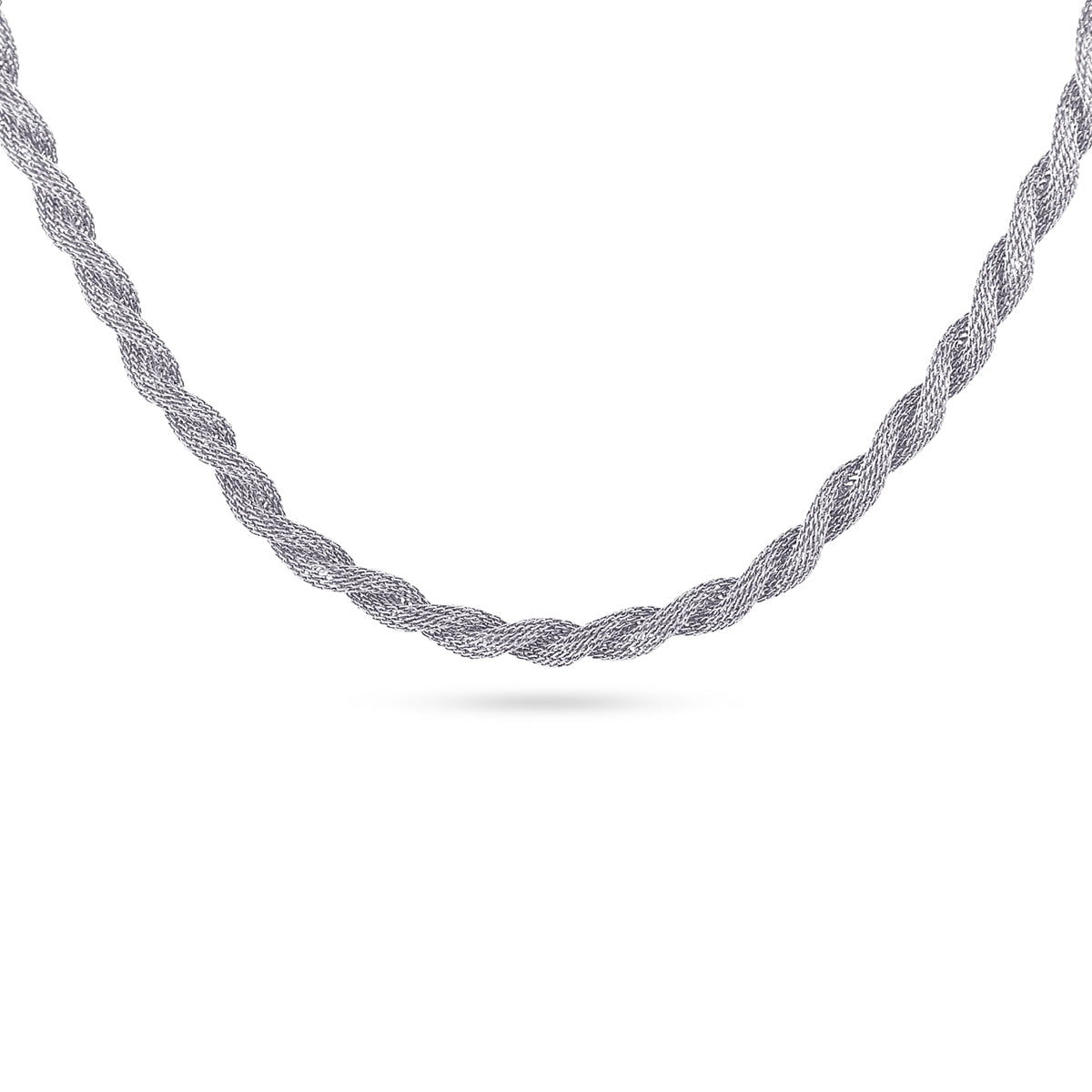 Collar Essentials Twist Plateado Anartxy