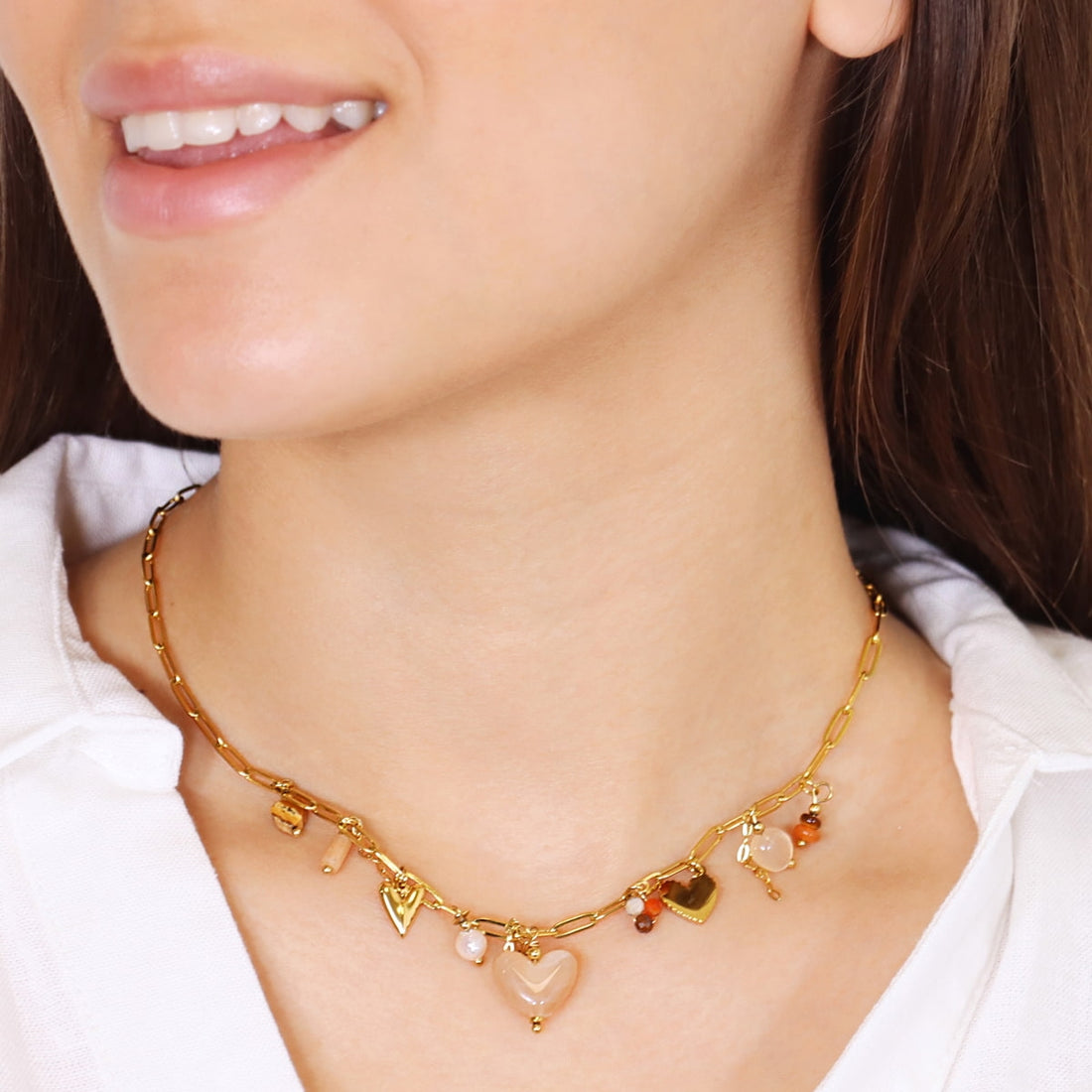 Collar Essentials Wave Dorado Anartxy