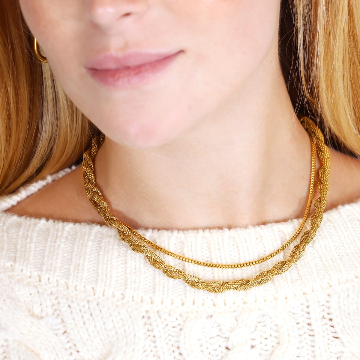 Collar Essentials Weave Dorado Anartxy