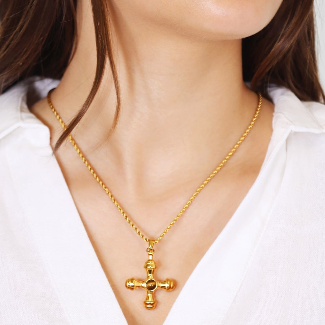 Collar Essentials Zari Dorado Anartxy