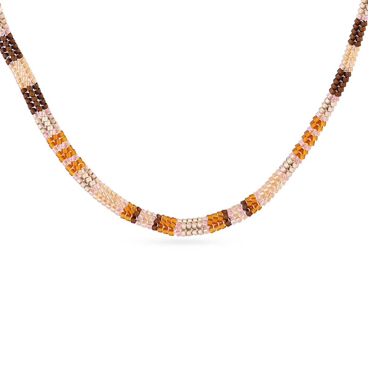 Collar extensible Miyuki geométrico multicolor Naranja Anartxy