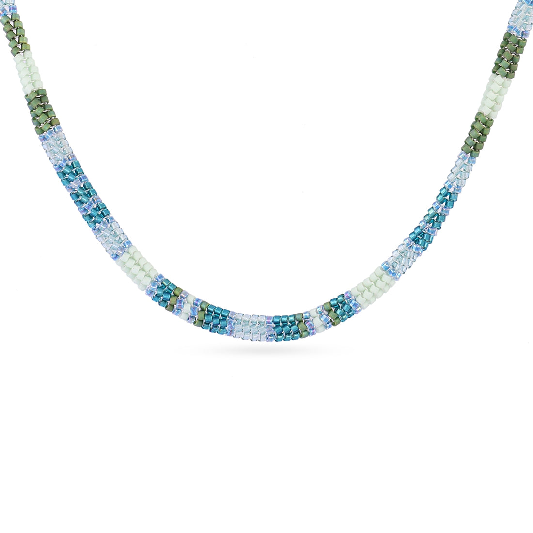 Collar extensible Miyuki geométrico multicolor Turquesa Anartxy