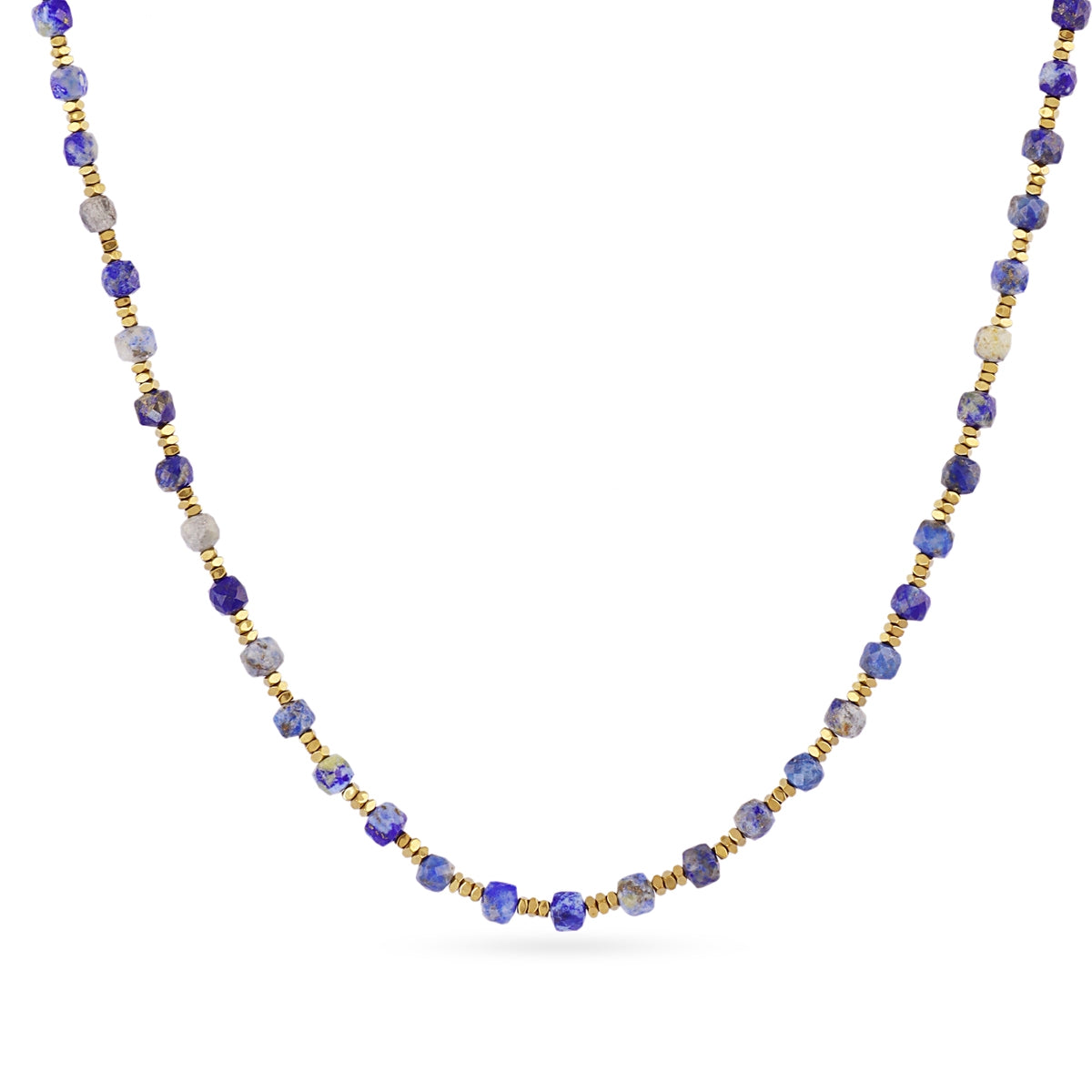 Collar extensible Spirit con piedras facetadas Azul Anartxy
