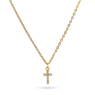 Collar Charming Cross Dorado Anartxy
