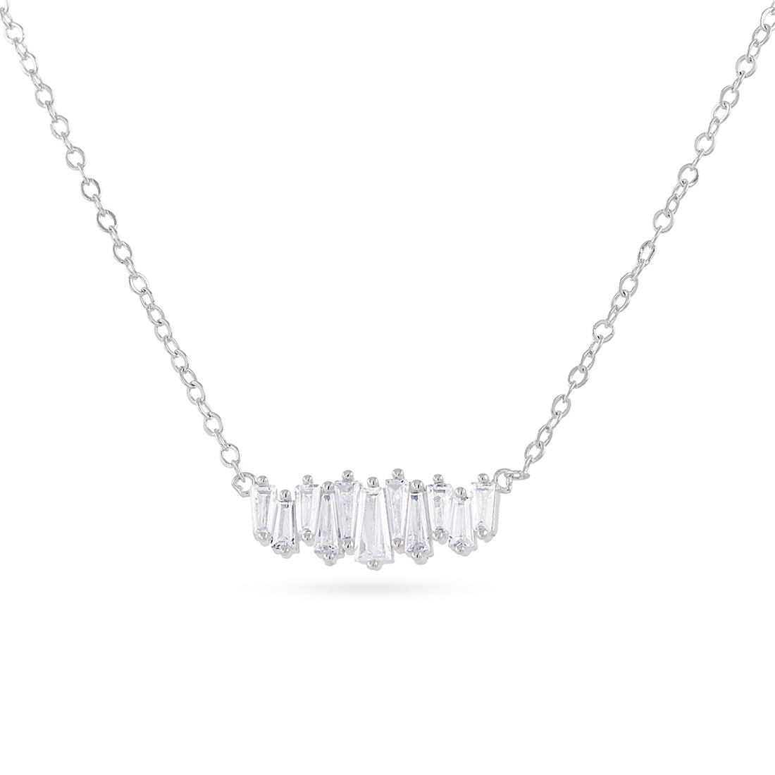 Conjunto Alma Baguette Plateado Anartxy