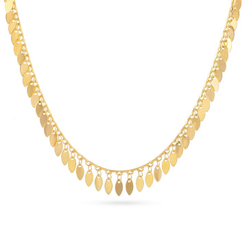 Collar Flair Leaves Dorado Anartxy