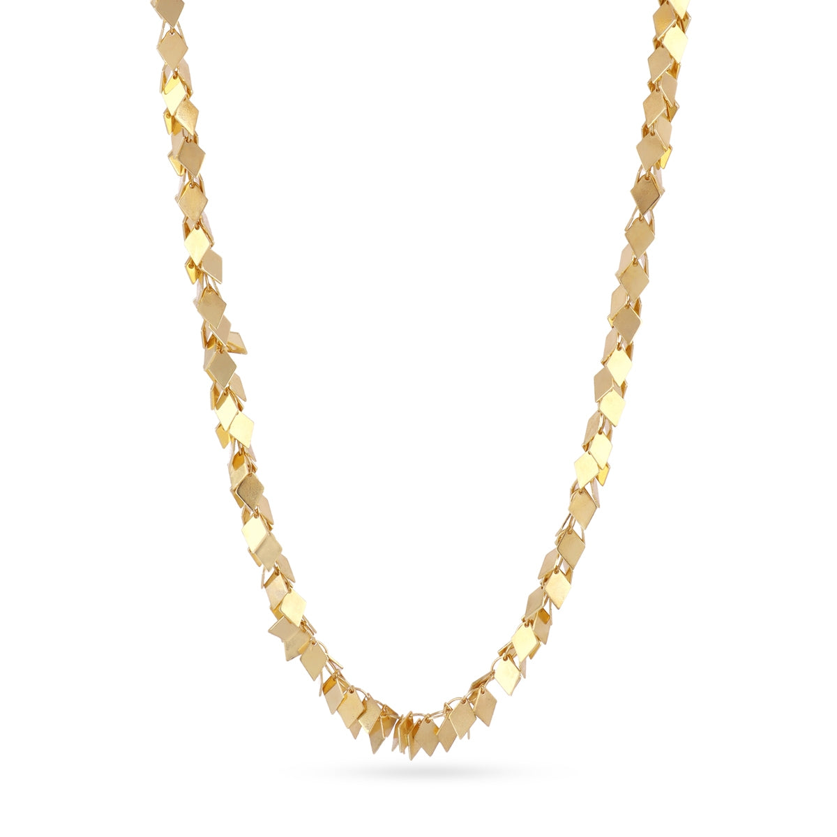 Collar Flair Squares largo Dorado Anartxy