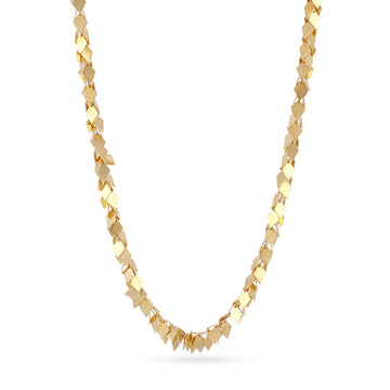 Collar Flair Squares largo Dorado Anartxy