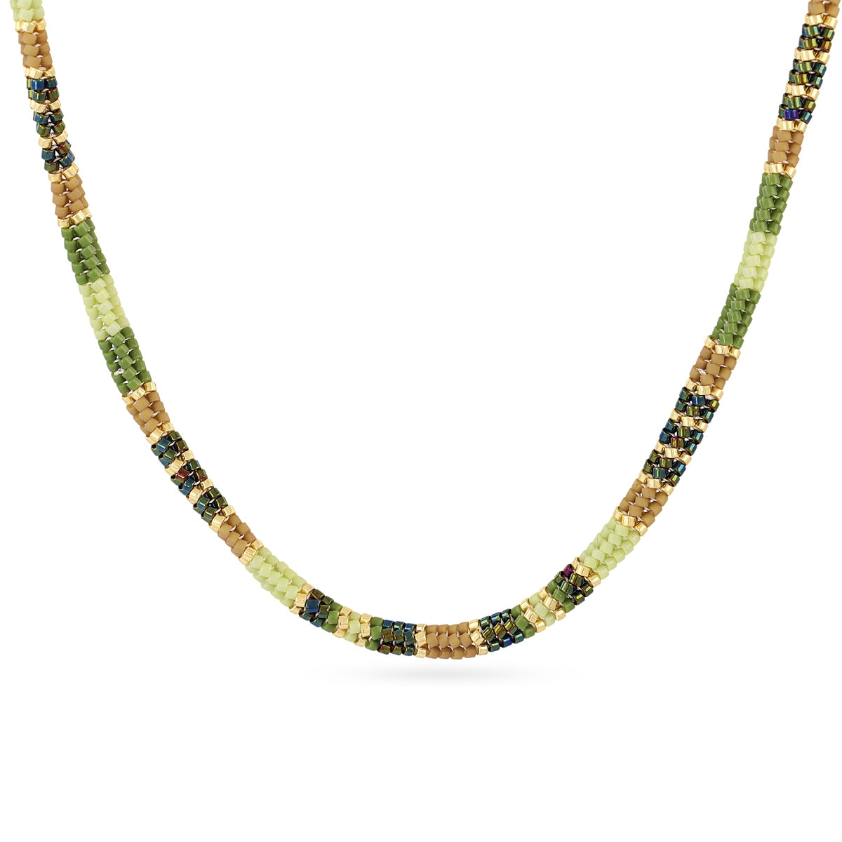 Collar hombre cuentas Verde Anartxy