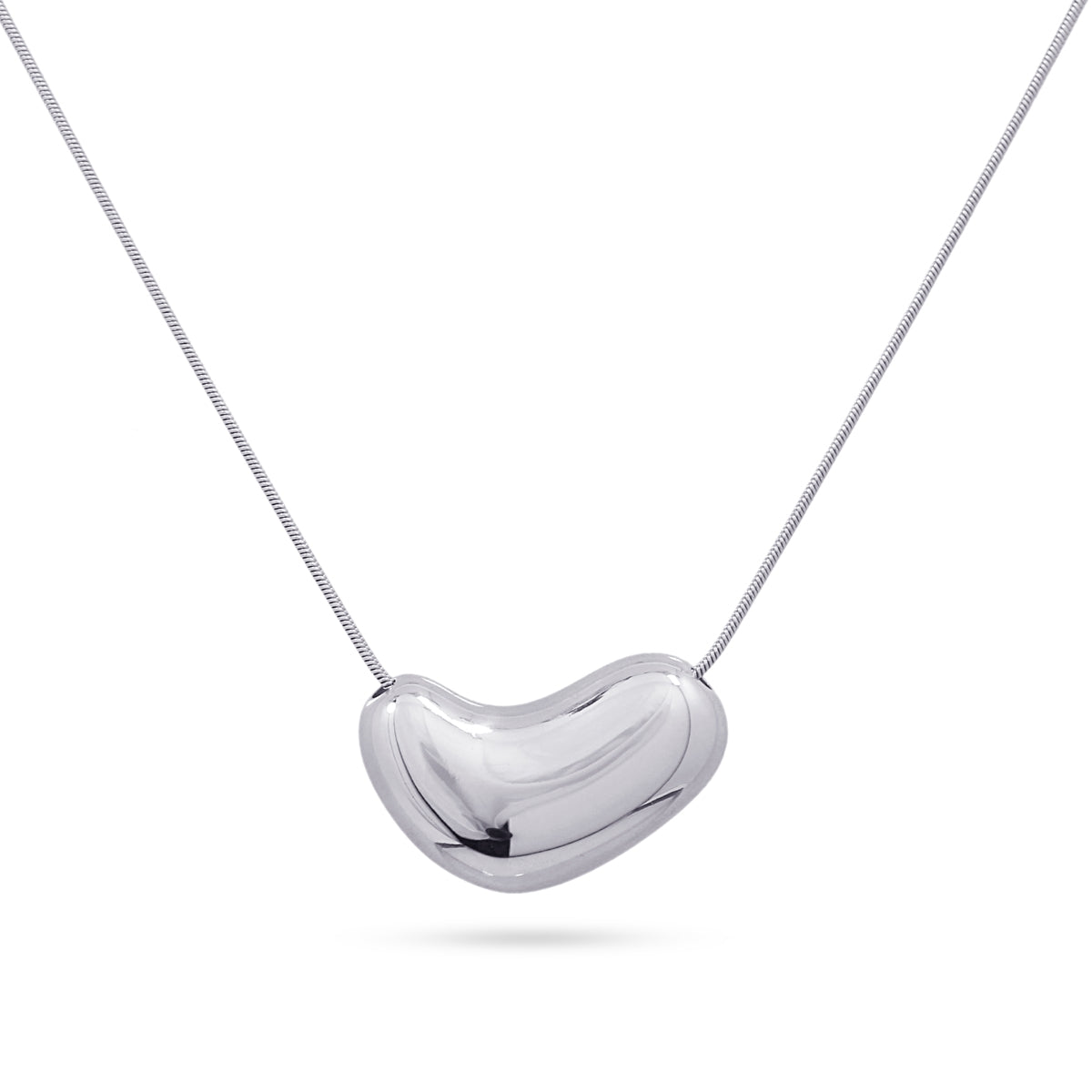 Collar Waves Bean Plateado Anartxy