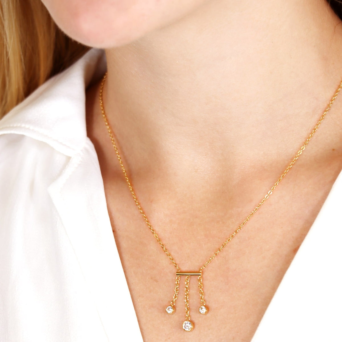 Collar Infinity Gaze Dorado Anartxy