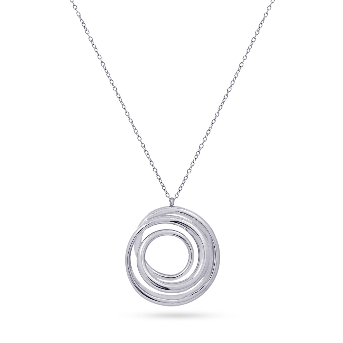 Collar Liquid Whirl Plateado Anartxy