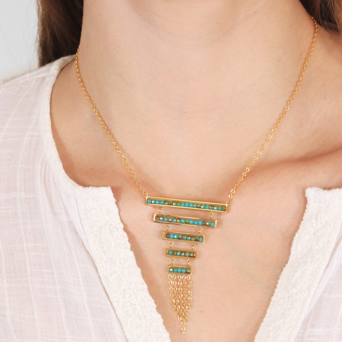 Collar Levity Glimmer Turquesa Anartxy