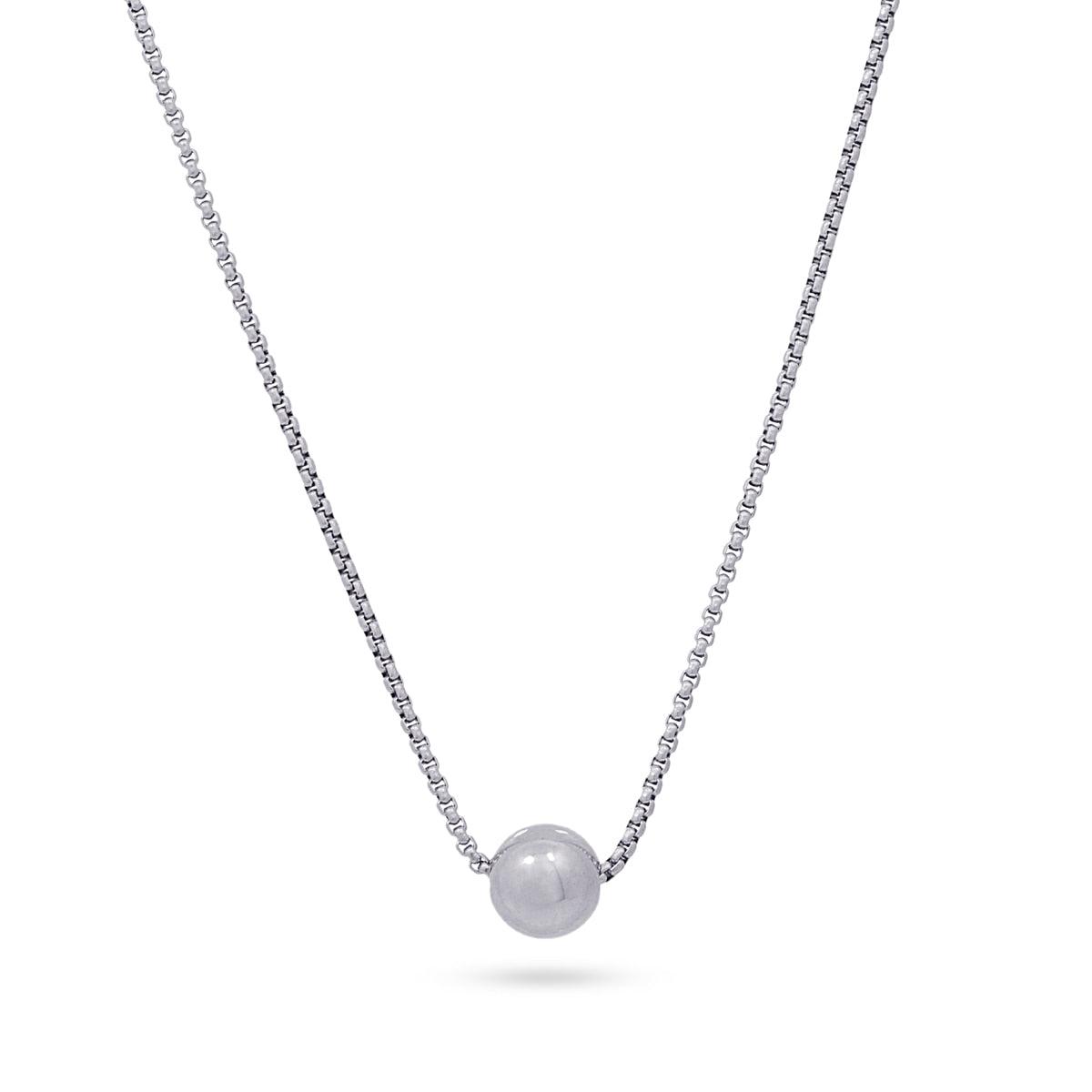 Collar Orbit Sphere Plateado Anartxy