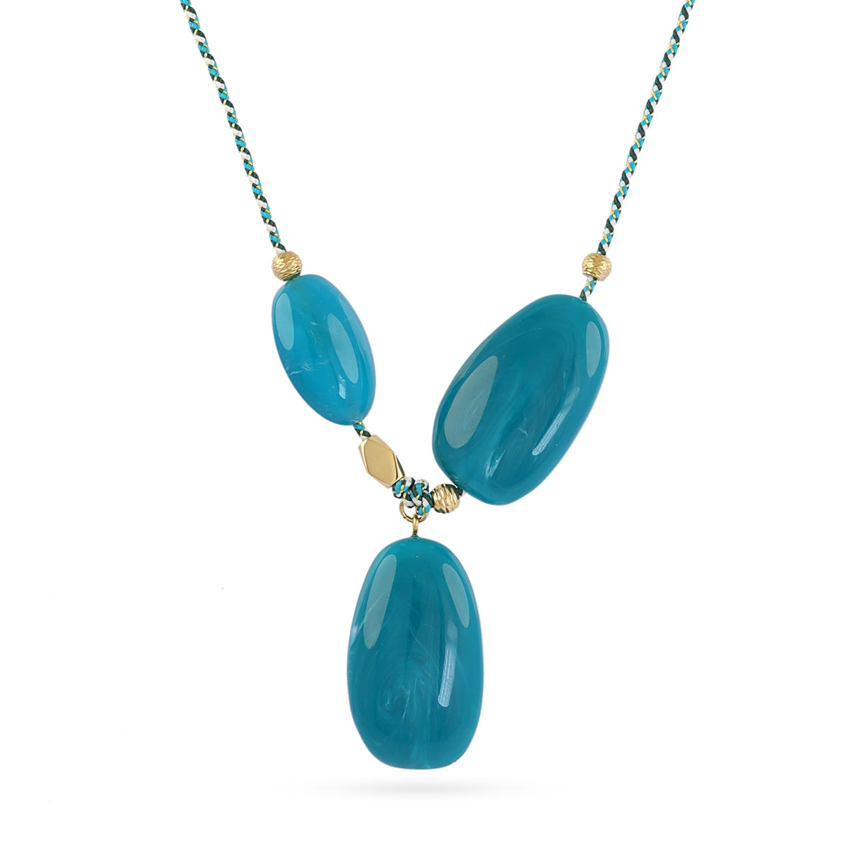 Collar Marbles Minyx Turquesa Anartxy