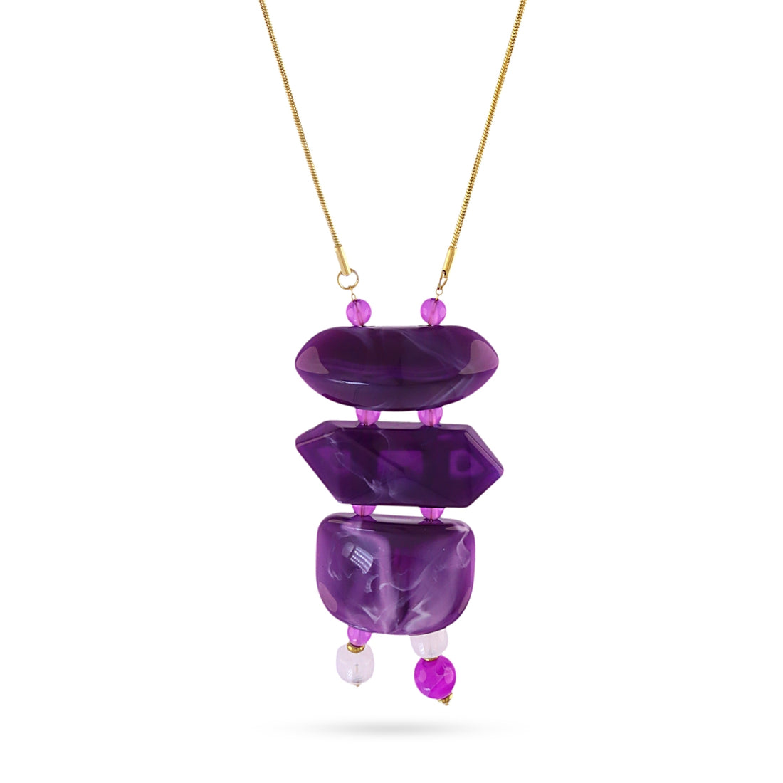 Collar Marbles Muse Morado Anartxy