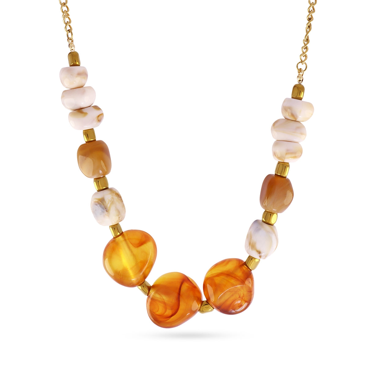 Collar Marbles Opali Amarillo Anartxy