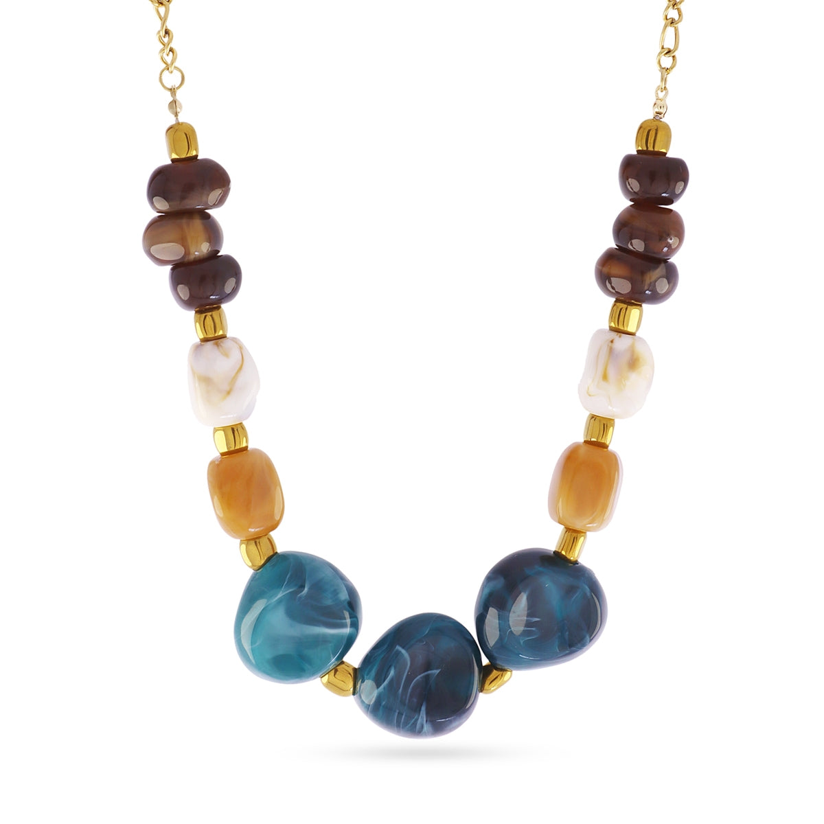 Collar Marbles Opali Turquesa Anartxy