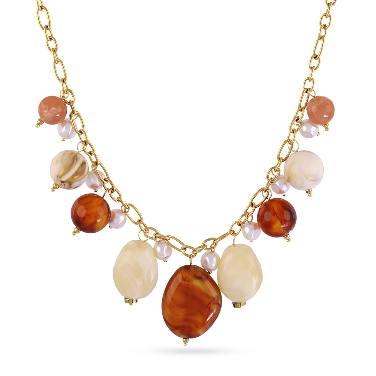 Collar Marbles Tempo Naranja Anartxy