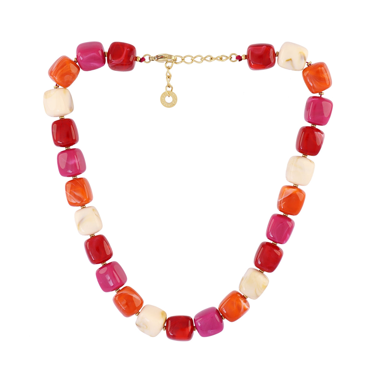 Collar Marbles Veina Rojo Anartxy